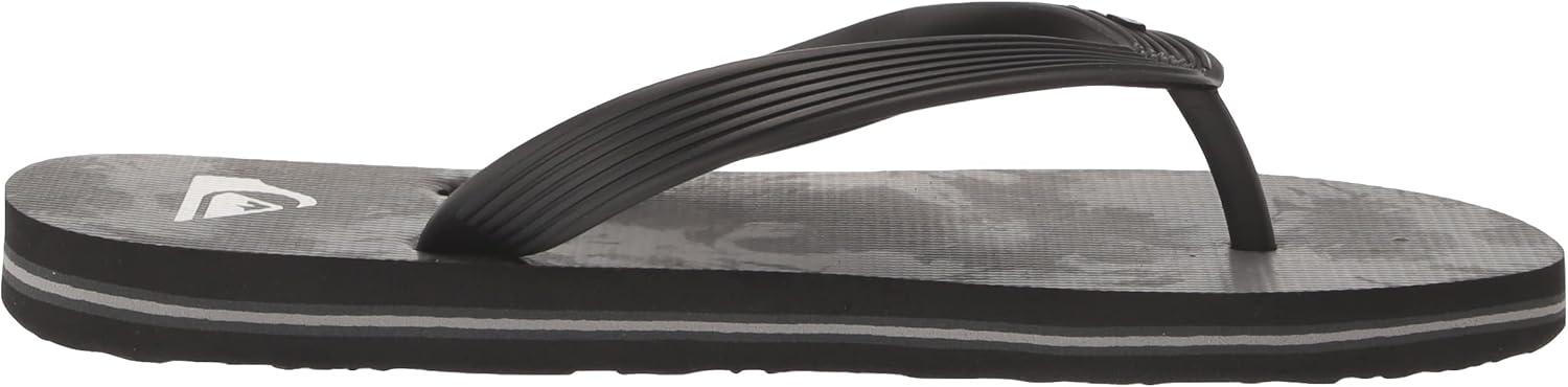 image:imageQuiksilver Boys Molokai Art Youth FlipFlopBlackGreyBlack 1