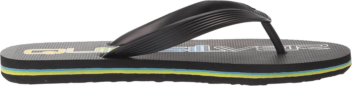 image:imageQuiksilver Boys Molokai Art Youth FlipFlopBlackGreyGreen