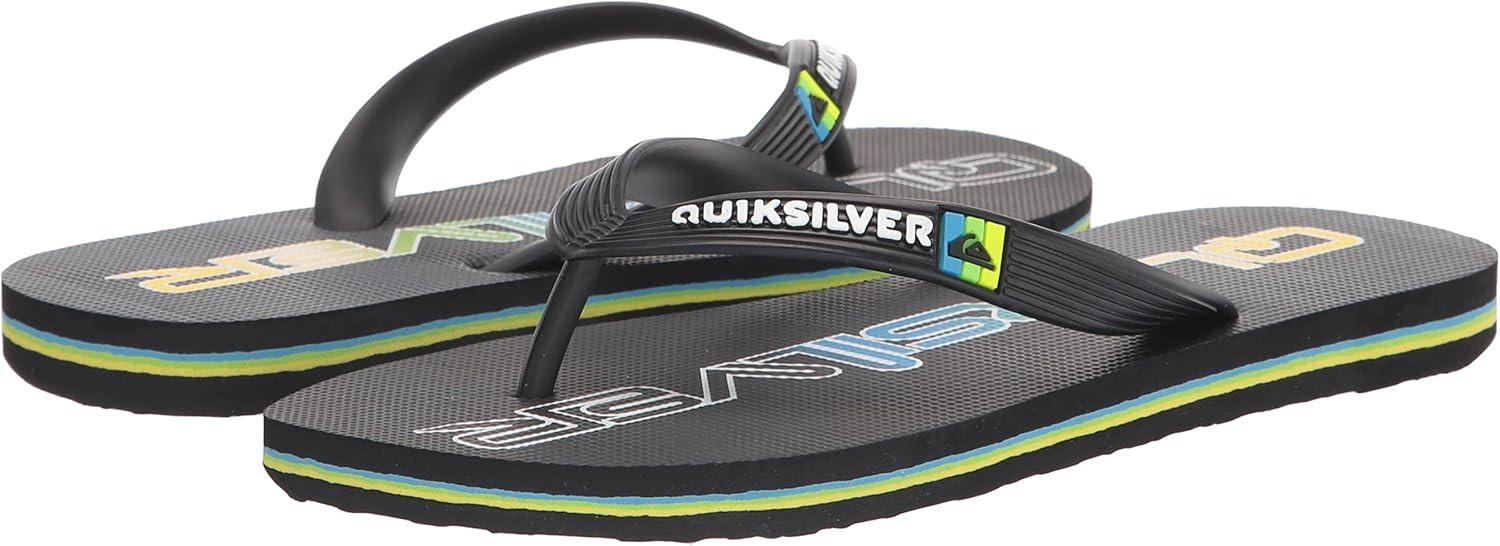 image:imageQuiksilver Boys Molokai Art Youth FlipFlopBlackGreyGreen
