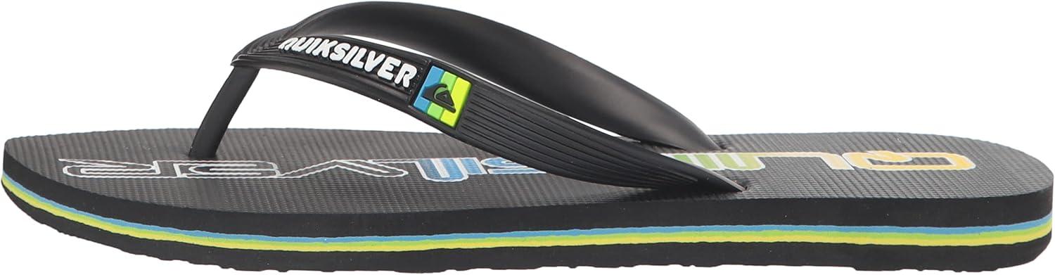 image:imageQuiksilver Boys Molokai Art Youth FlipFlopBlackGreyGreen