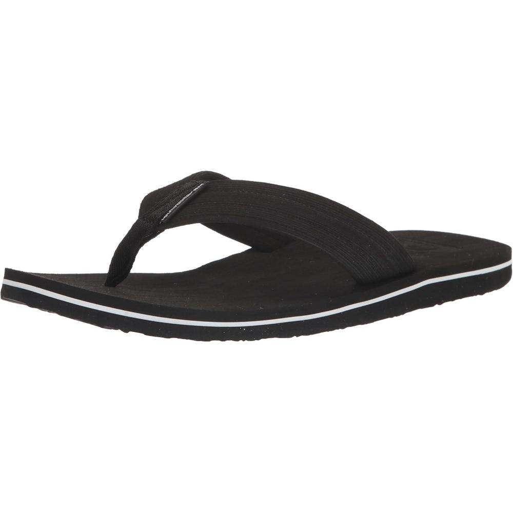 image:imageQuiksilver mens Molokai Layback Textured Flip Flop SandalsBlackWhiteBlack