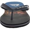 Quiksilver Boy’s Molokai Art Youth Flip-Flop(Black/Black/Orange)