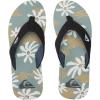 Quiksilver mens Molokai Layback Textured Flip Flop Sandals(Black Grey Green)