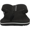Quiksilver mens Molokai Layback Textured Flip Flop Sandals(Black/White/Black)