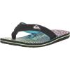 Quiksilver boys Boys Molokai Layback Ii Youth Sandal(Black/Pink/Blue)