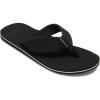 Quiksilver mens Molokai Layback Textured Flip Flop Sandals(Black White)