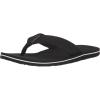 Quiksilver mens Molokai Layback Textured Flip Flop Sandals(Black/White/Black)