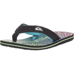 Quiksilver boys Boys Molokai Layback Ii Youth Sandal(Black/Pink/Blue)