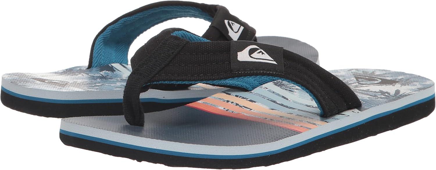 image:imageQuiksilver boys Molokai Layback Youth Flip Flop SandalsBlackBlueBlack