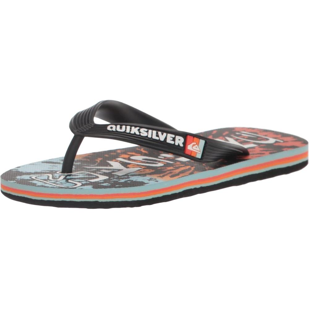 image:imageQuiksilver Boys Molokai Art Youth Flip Flop SandalBlackOrangeOrange