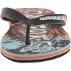 Quiksilver Boy’s Molokai Art Youth Flip Flop Sandal(Black/Orange/Orange)