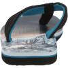 Quiksilver boys Molokai Layback Youth Flip Flop Sandals(Black/Blue/Black)