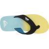 Quiksilver boys Molokai Layback Youth Flip Flop Sandals(Blue/Blue/Yellow)