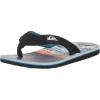 Quiksilver boys Molokai Layback Youth Flip Flop Sandals(Black/Blue/Black)