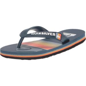 Quiksilver Boy’s Molokai Art Youth Flip Flop Sandal(Blue/Blue/Orange)