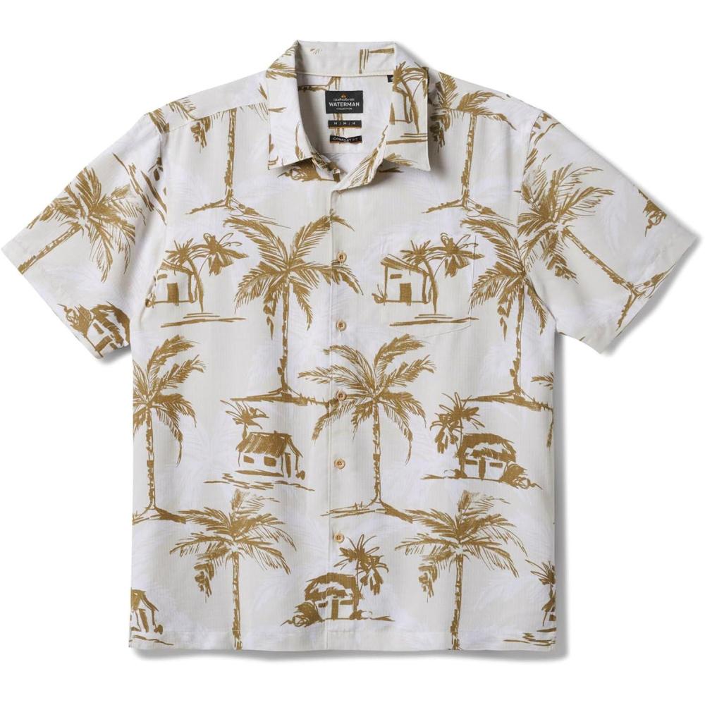 image:imageQuiksilver Mens Off The Grid Short Sleeve Woven ShirtBone White