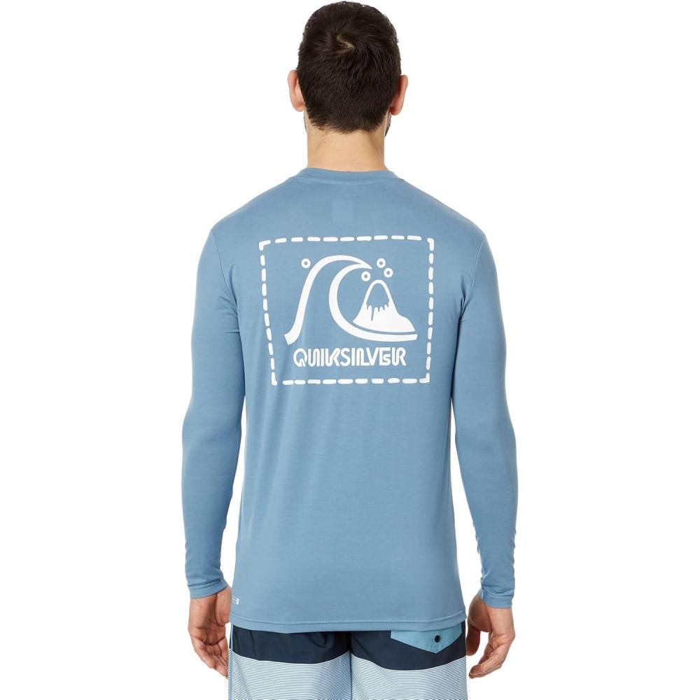 image:imageQuiksilver Mens DNA Logo Surf Tee Long Sleeve Surf TeeBlue Shadow
