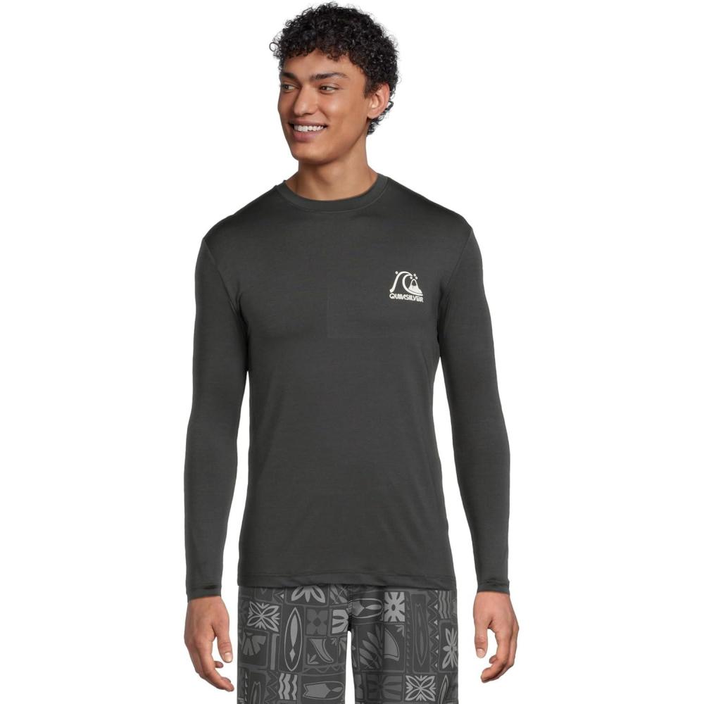 image:imageQuiksilver Mens DNA Logo Surf Tee Long Sleeve Surf TeePhantom Heather