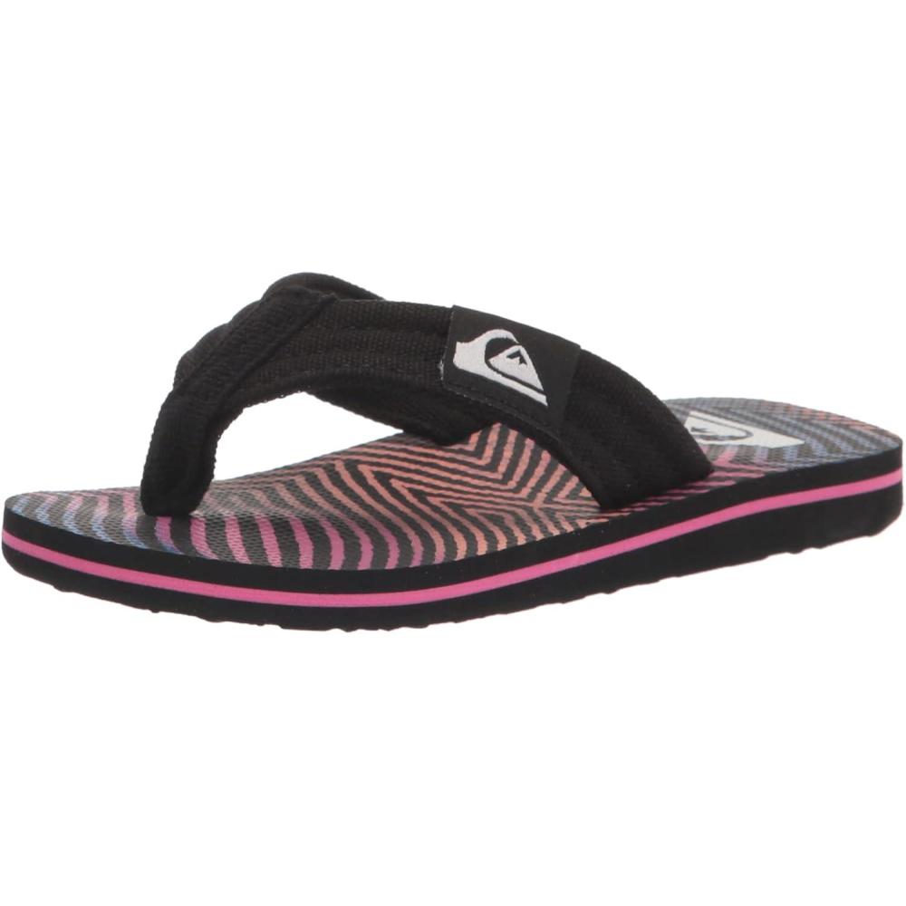 image:imageQuiksilver boys Unisexchild Molokai Layback II Youth SandalBlackOrangeGrey