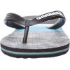 Quiksilver Boy’s Molokai Slab Youth Sandal(Black/Blue/Grey)