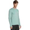 Quiksilver Men’s DNA Logo Surf Tee Long Sleeve Surf Tee(Jade Heather)