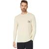 Quiksilver Men’s DNA Logo Surf Tee Long Sleeve Surf Tee(Oyster White)