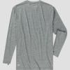 Quiksilver Men’s DNA Logo Surf Tee Long Sleeve Surf Tee(Smoke Grey Heather)