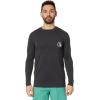Quiksilver Men’s DNA Logo Surf Tee Long Sleeve Surf Tee(Tarmac)