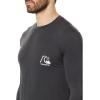 Quiksilver Men’s DNA Logo Surf Tee Long Sleeve Surf Tee(Tarmac)