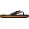 Quiksilver Unisex-Child Molokai Panel Youth 3 Point Sandal(Black/Black/Yellow Molokai Flame Youth)