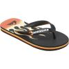 Quiksilver Unisex-Child Molokai Panel Youth 3 Point Sandal(Black/Black/Yellow Molokai Flame Youth)