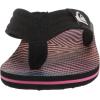 Quiksilver boys Unisex-child Molokai Layback II Youth Sandal(Black/Orange/Grey)