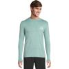 Quiksilver Men’s DNA Logo Surf Tee Long Sleeve Surf Tee(Jade Heather)