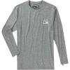 Quiksilver Men’s DNA Logo Surf Tee Long Sleeve Surf Tee(Smoke Grey Heather)