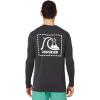 Quiksilver Men’s DNA Logo Surf Tee Long Sleeve Surf Tee(Tarmac)