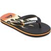 Quiksilver Unisex-Child Molokai Panel Youth 3 Point Sandal(Black/Black/Yellow Molokai Flame Youth)