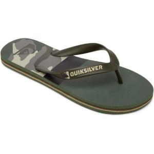 Quiksilver Unisex-Child Molokai Panel Youth 3 Point Sandal(Green/Black/Green Molokai Panel Youth)