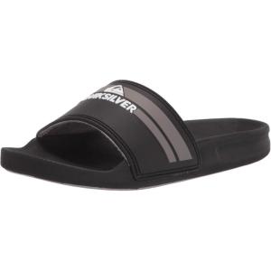 Quiksilver boys Strap(Black/Grey/Black Rivi Slide Youth)