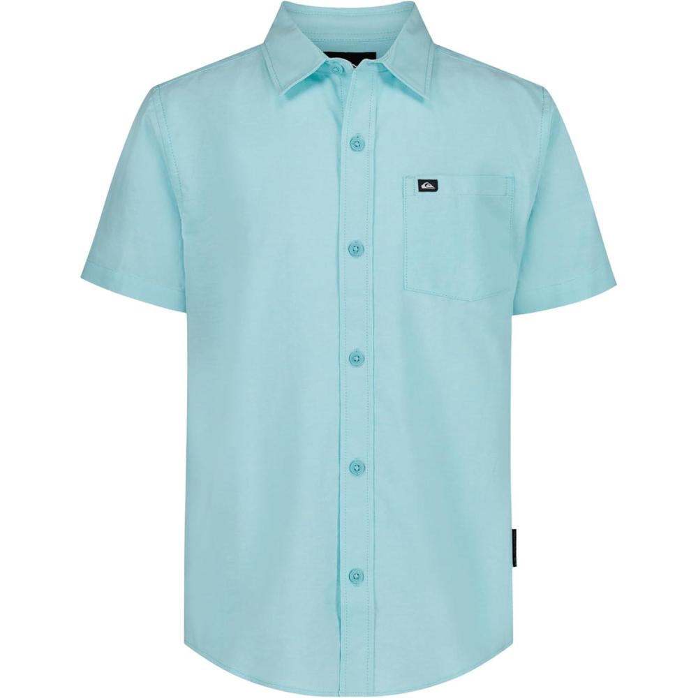 image:imageQuiksilver Boys Short Sleeve Classic Woven Shirt Button Down Top Stylish amp ComfortableAngel Blue