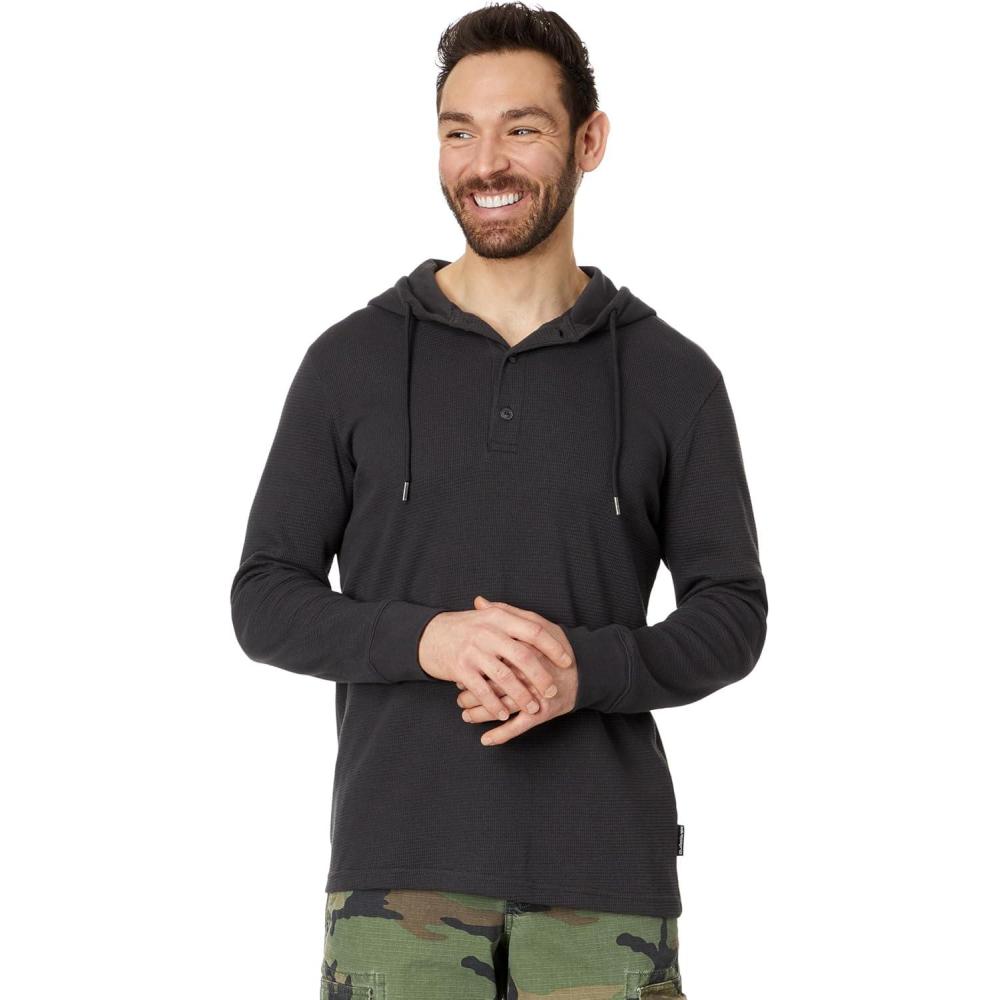 image:imageQuiksilver Mens Quiksilver Mens Thermal Hoodie Long Sleeve Tee ShirtBlue Shadow Kentin Ss 241