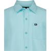 Quiksilver Boys’ Short Sleeve Classic Woven Shirt, Button Down Top, Stylish & Comfortable(Angel Blue)