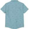 Quiksilver Boys’ Short Sleeve Classic Woven Shirt, Button Down Top, Stylish & Comfortable(Jade Grey)
