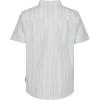 Quiksilver Boys’ Short Sleeve Classic Woven Shirt, Button Down Top, Stylish & Comfortable(Off White Stripe)