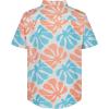 Quiksilver Boys’ Short Sleeve Classic Woven Shirt, Button Down Top, Stylish & Comfortable(Off White Tiles)
