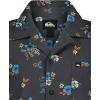 Quiksilver Boys’ Short Sleeve Classic Woven Shirt, Button Down Top, Stylish & Comfortable(Phantom Island)