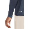 Quiksilver Mens DNA Logo Surf Long Sleeve Hooded Surf Tee(Navy Heather)