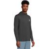 Quiksilver Mens DNA Logo Surf Long Sleeve Hooded Surf Tee(Phantom Heather)