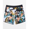 Quiksilver Men’s Surfsilk Scallop 19 Boardshort Swim Trunk(Black)