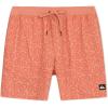 Quiksilver Men’s Swimwear Regular Fit Stretchable Comfort Liner Swim Trunks (S-XXL)(Graphic Design – Mineral Red)