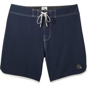 Quiksilver Original Scallop 18 Boardshorts Swim Trunk(Dark Navy)